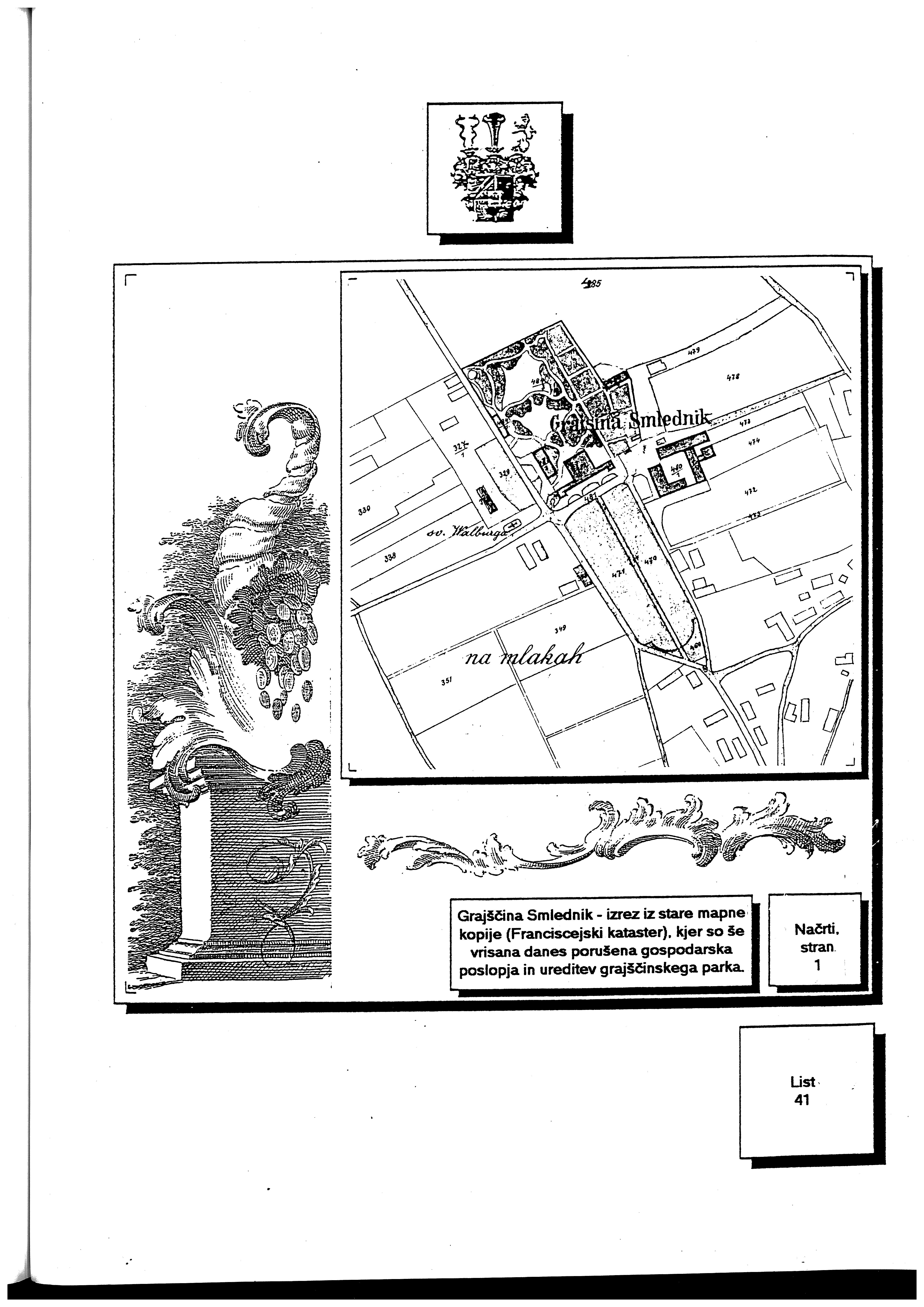Lazarini — Franciscejski kataster (konservatorski načrt, ART.A design 1991)